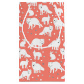 北極動物コレクション – 北極キツネとウサギ スモールペーパーバッグ (裏面)