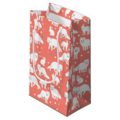 北極動物コレクション – 北極キツネとウサギ スモールペーパーバッグ (正面アングル)