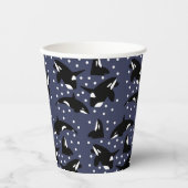 北極動物コレクション – Orcas 紙コップ (正面)