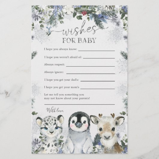 北極動物冬のオーネダーランドがベビーを願う (正面)