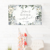 北極動物冬のオーネダーランド1歳の誕生日（大） 横断幕 (インサイチュ)