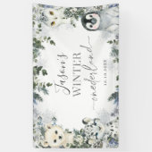 北極動物冬のオーネダーランド1歳の誕生日（大） 横断幕 (縦)