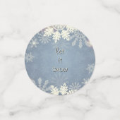 北極動物冬の雪片 コンフェッティ (スモール正面)