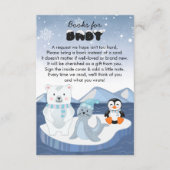 北極動物冬ワンダーランドベビー エンクロージャーカード (正面)