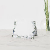 北極動物冬季オーナーランド誕生日折り畳み サンキューカード (裏面)