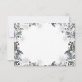 北極動物冬季オーネダーランドファースト誕生日 サンキューカード (裏面)