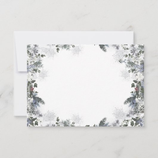 北極動物冬季オーネダーランドファースト誕生日 サンキューカード (裏面)