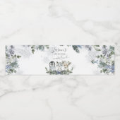 北極動物冬季オーネダーランドファースト誕生日 ペットボトルラベル (シングルラベル)