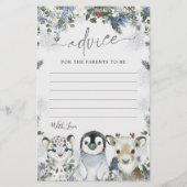 北極動物冬季オーネダーランドベビーシャワーアドバイス (正面)