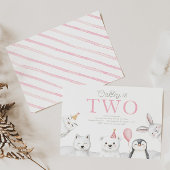 北極動物誕生日招待状 招待状