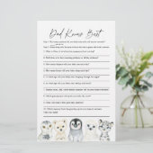 北極動物赤ちゃんシャワーパパがゲーム最高のを知っている (スタンド正面)