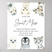 北極動物赤ちゃんシャワー甘い混乱を推測 ポスター (正面)