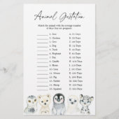 北極動物赤ん坊シャワー動物の妊娠ゲーム (正面)