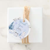 北極動物雪片ベビーシャワー フェイバータグ (インサイチュ)