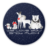 北極動物 セラミックノブ (正面)