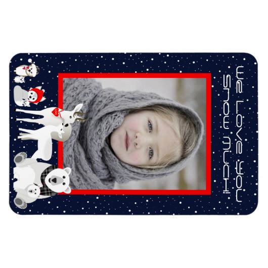 北極動物 マグネット (横)