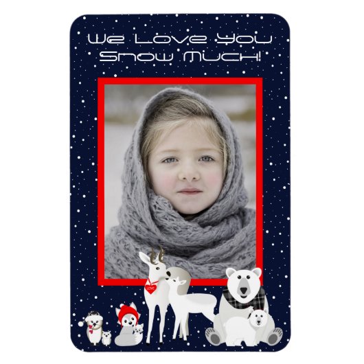 北極動物 マグネット (縦)