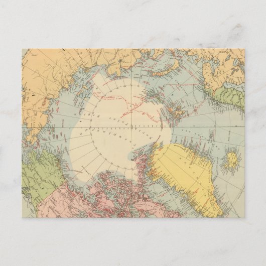 北極周辺の国々 ポストカード (正面)