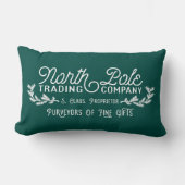 北極商社ヴィンテージクリスマスロゴ ランバークッション (正面)