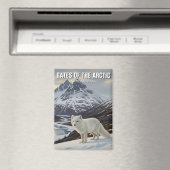 北極国立公園のアラスカ門 マグネット (インサイチュ (食洗機))