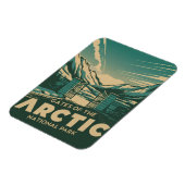 北極国立公園のゲートヴィンテージ マグネット (左側)