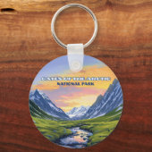 北極国立公園アラスカのゲートヴィンテージ キーホルダー (正面)