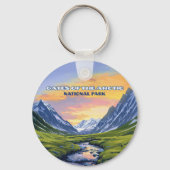 北極国立公園アラスカのゲートヴィンテージ キーホルダー (裏面)