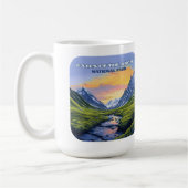 北極国立公園アラスカのゲートヴィンテージ コーヒーマグカップ (左)