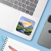 北極国立公園アラスカのゲートヴィンテージ シール (ノートパソコンとiPhone)