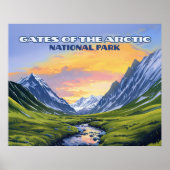北極国立公園アラスカのゲートヴィンテージ ポスター (正面)