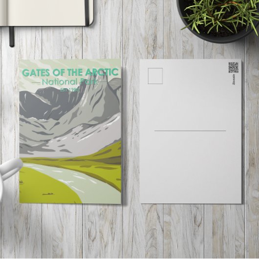 北極国立公園アラスカのゲートヴィンテージ ポストカード