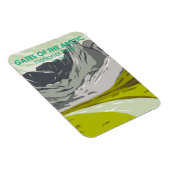 北極国立公園アラスカのゲートヴィンテージ マグネット (右側)