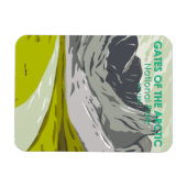 北極国立公園アラスカのゲートヴィンテージ マグネット (横)