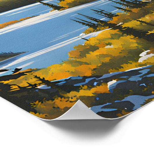 北極国立公園アラスカの門 ポスター (角)