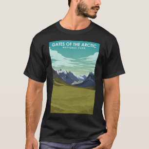 北極国立公園旅行ポスターのゲート Tシャツ