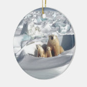 北極圏にSAGONを救追加(Planet Ice) セラミックオーナメント (左)