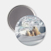 北極圏にSAGONを救追加(Planet Ice) マグネット (正面/裏面)