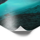 北極圏のオオカミと北極光を持つ幻想的な夜 フォトプリント (角)