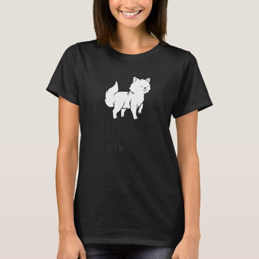 北極圏のキツネを愛する女の子 Tシャツ (正面)