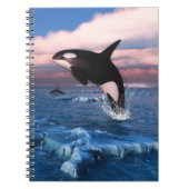 北極圏のシャチ海 ノートブック (正面)