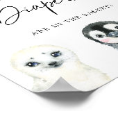 北極圏の動物が、おむつサインの数を推測 ポスター (角)