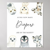 北極圏の動物が、おむつサインの数を推測 ポスター (正面)