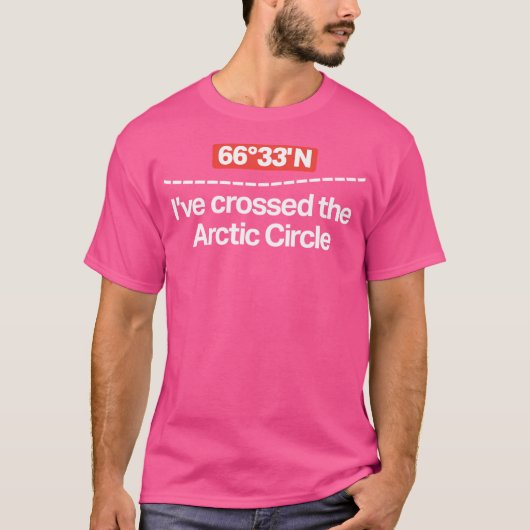 北極圏を横断 – 66 33北 Tシャツ (正面)