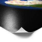 北極圏を示す全地球 フォトプリント            (角)