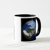 北極圏を示す全地球 マグカップ (正面右)