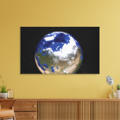 北極圏を示す地球の眺め キャンバスプリント (インサイチュ (リビング))