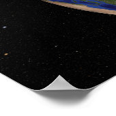 北極圏を示す地球の眺め ポスター (角)