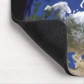 北極圏を示す地球の眺め マウスパッド (コーナー)