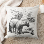 北極圏クマ装飾用クッション クッション (ブランケット)