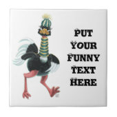 北極圏ダチョウ走 タイル (正面)